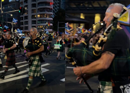 SPOTTED Anthony Blue Wiggle in the Bravehearts Mardi Gras Parade