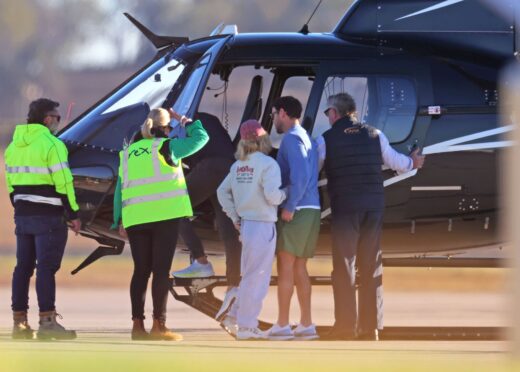 TOP GUN Sydney Sweeney and Scooter Braun spotted together on helicopter ride in QLD