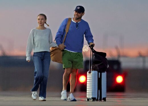 HARD LAUNCH Sydney Sweeney and Scooter Braun spotted boarding private jet together