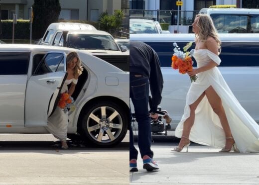 IT'S HAPPENING We spotted the very first MAFS 2027 wedding being filmed down in Sans Souci