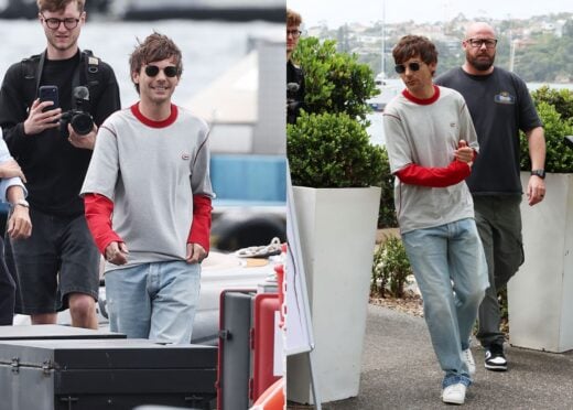 SPOTTED Louis Tomlinson spotted cruising by boat around Club Rose Bay